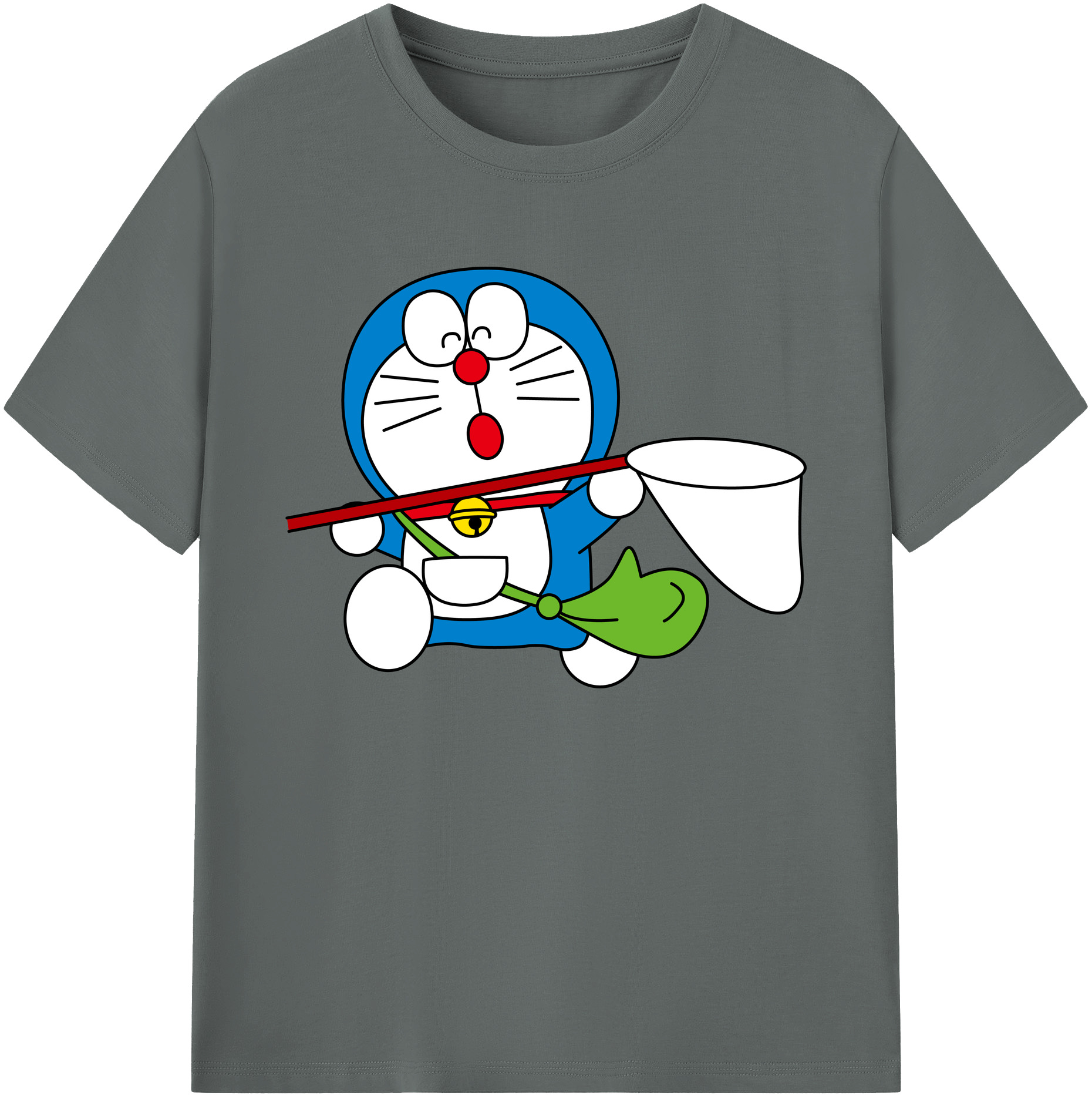 （画像用） ドラえもん Doraemon 綿100％ メンズ半袖Tシャツ｜肌触りやわらか＆通気性